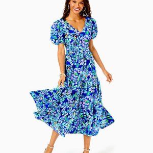 Lilly Pulitzer Grace Tiered Midi Dress  size 2
